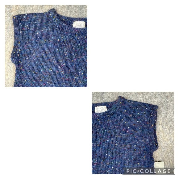 Vintage Lord & Taylor Wool Mohair Short Sleeve Cropped Sweater - NWT - Sz L - Picture 6 of 13